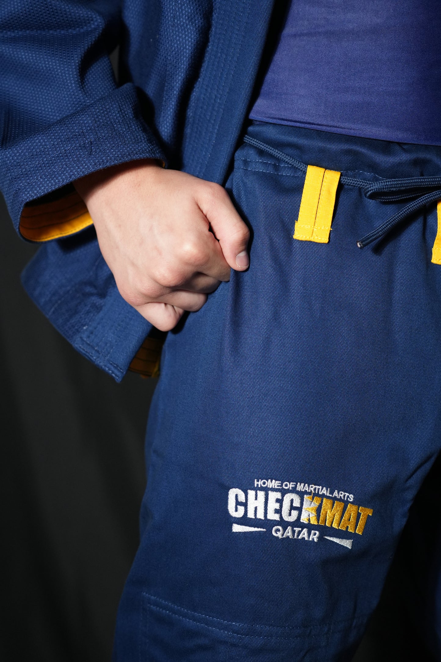 The Ember Gi – Checkmat Edition - Gold on Navy Blue (Men's)