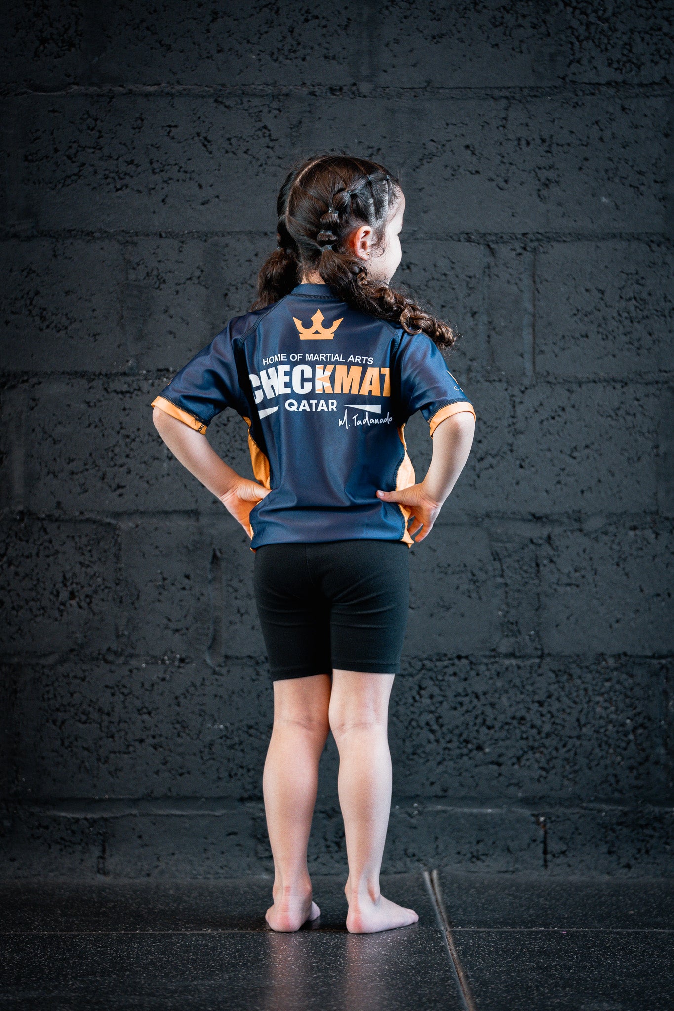 CHECKMAT KIDS- Rashguard navy blue – Made for Champions
