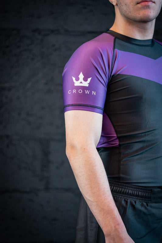 CROWN Rashguard Purple Rank – Made for Champions