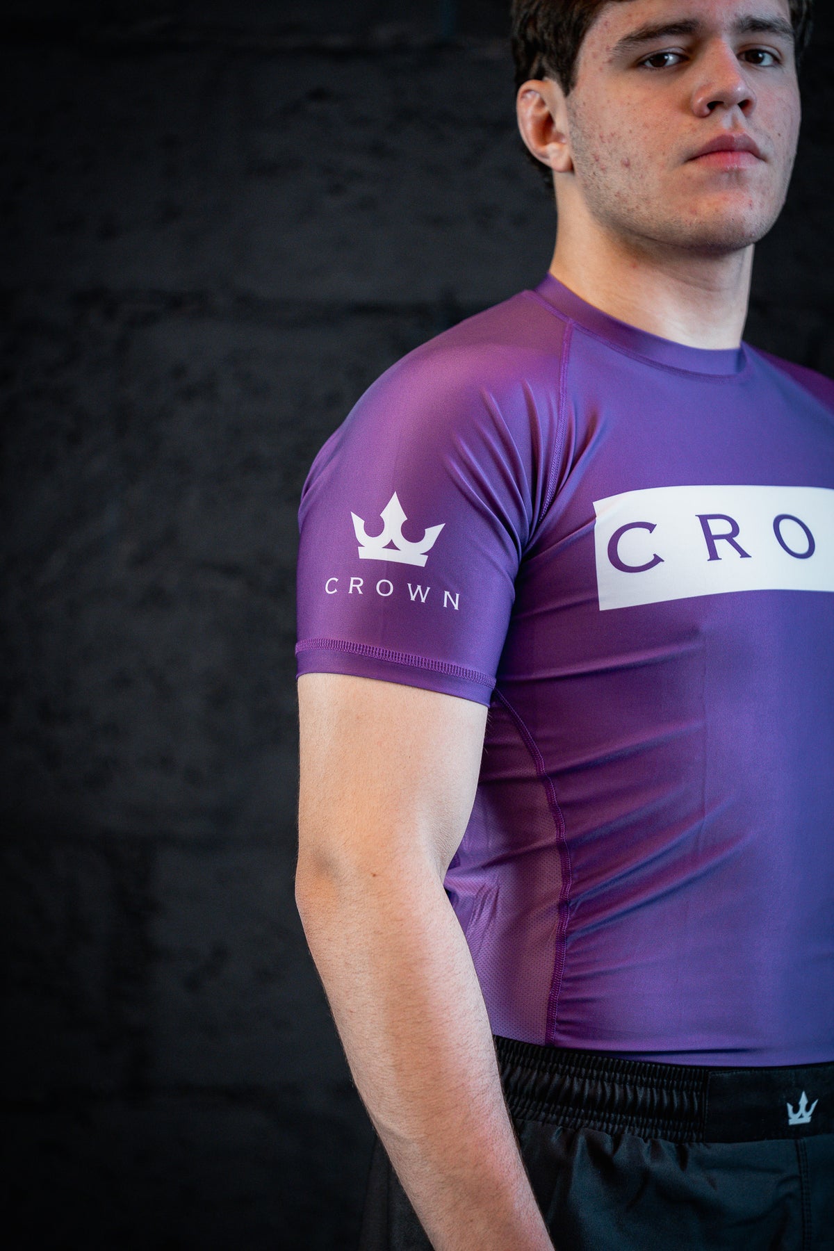 CHECKMAT- Rashguard purple Rank – Made for Champions