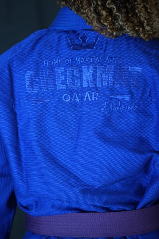 The Apex Gi – Checkmat Edition - Blue on Blue