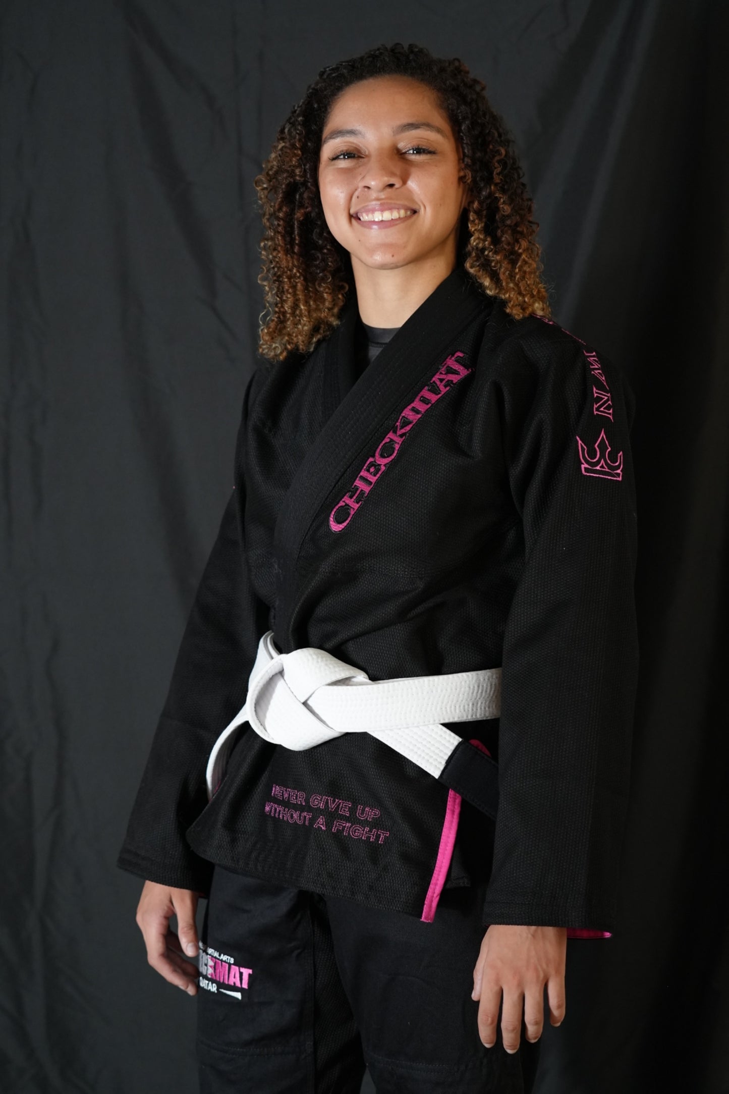 The Forge Gi – Checkmat Edition - Pink on Black (Women's)