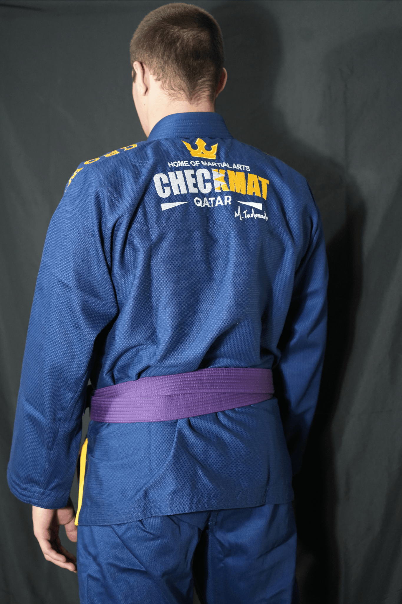 The Ember Gi – Checkmat Edition - Gold on Navy Blue (Men's)