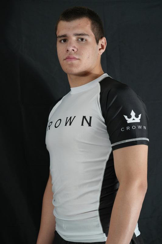CHECKMAT Rashguard White Rank – Made for Champions