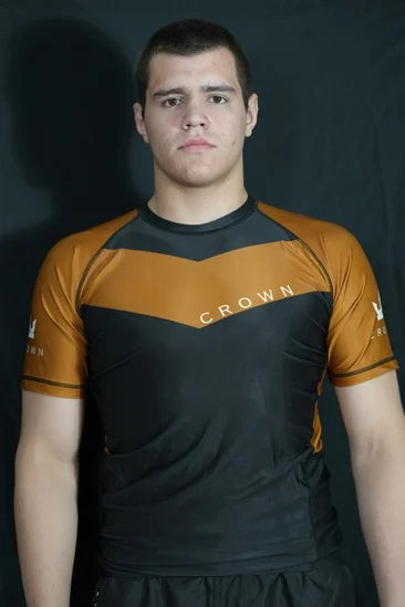 CROWN Rashguard Black/Brown Rank – Made for Champions