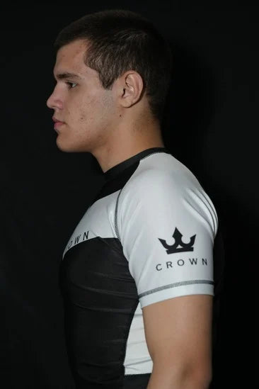 CROWN Rashguard White Rank – Made for Champions