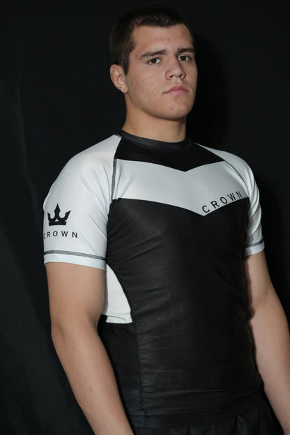 CHECKMAT Rashguard White Rank – Made for Champions