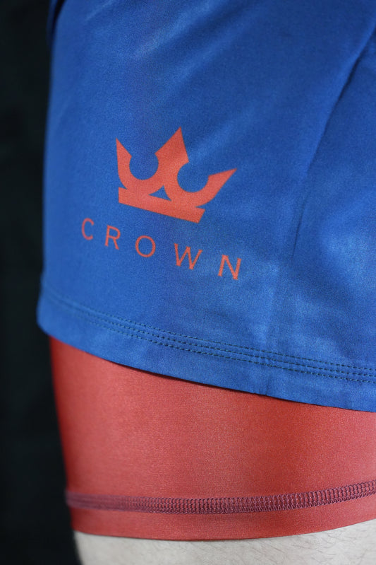 Crown Duo Shorts Navy/Red