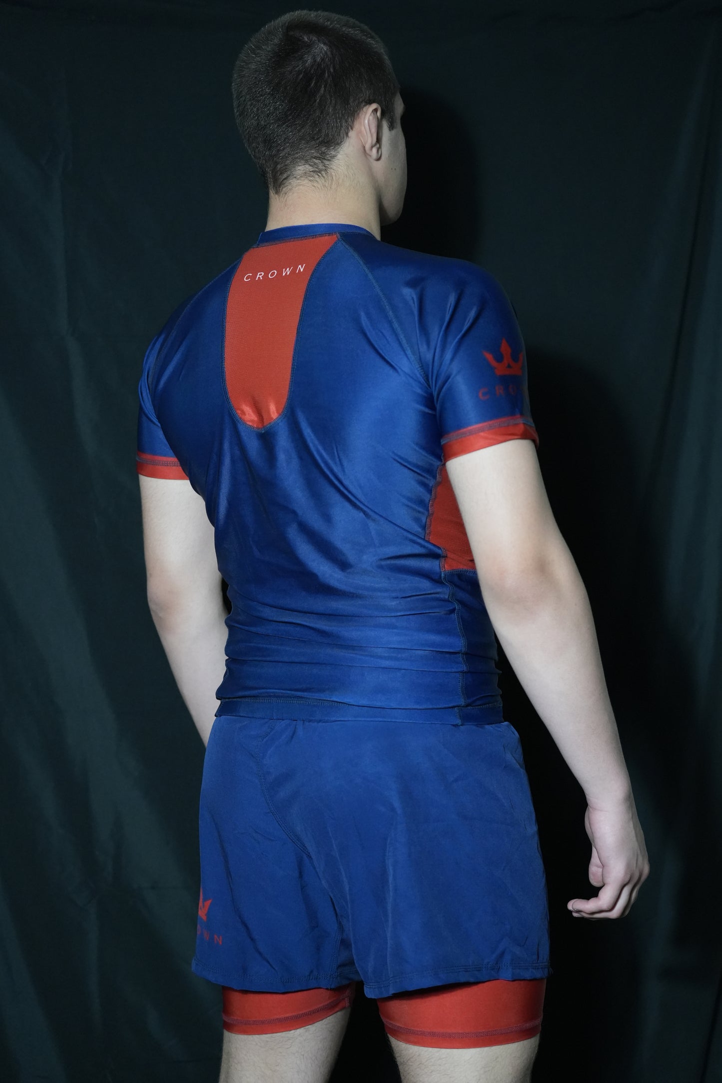 CROWN Rashguard Navy/Red Rank – Made for Champions