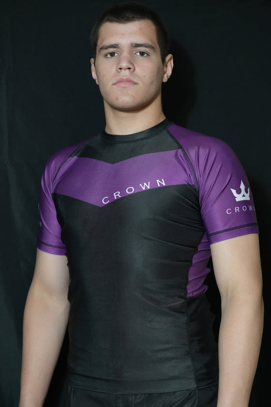 CROWN Rashguard Purple Rank – Made for Champions