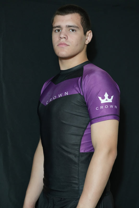 CROWN Rashguard Purple Rank – Made for Champions