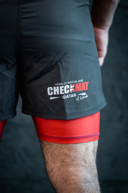 Checkmat-  Duo Short Black/Red