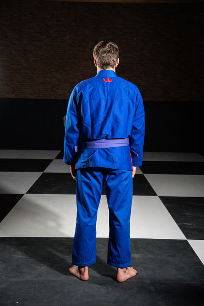 CROWN GI- BLUE AND RED