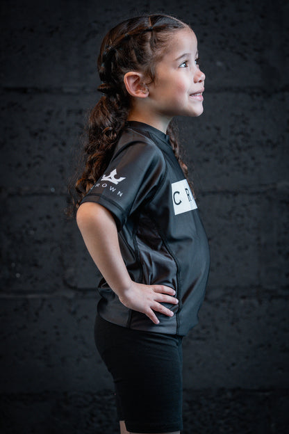 CHECKMAT KIDS -Rashguard Black Rank – Made for Champions
