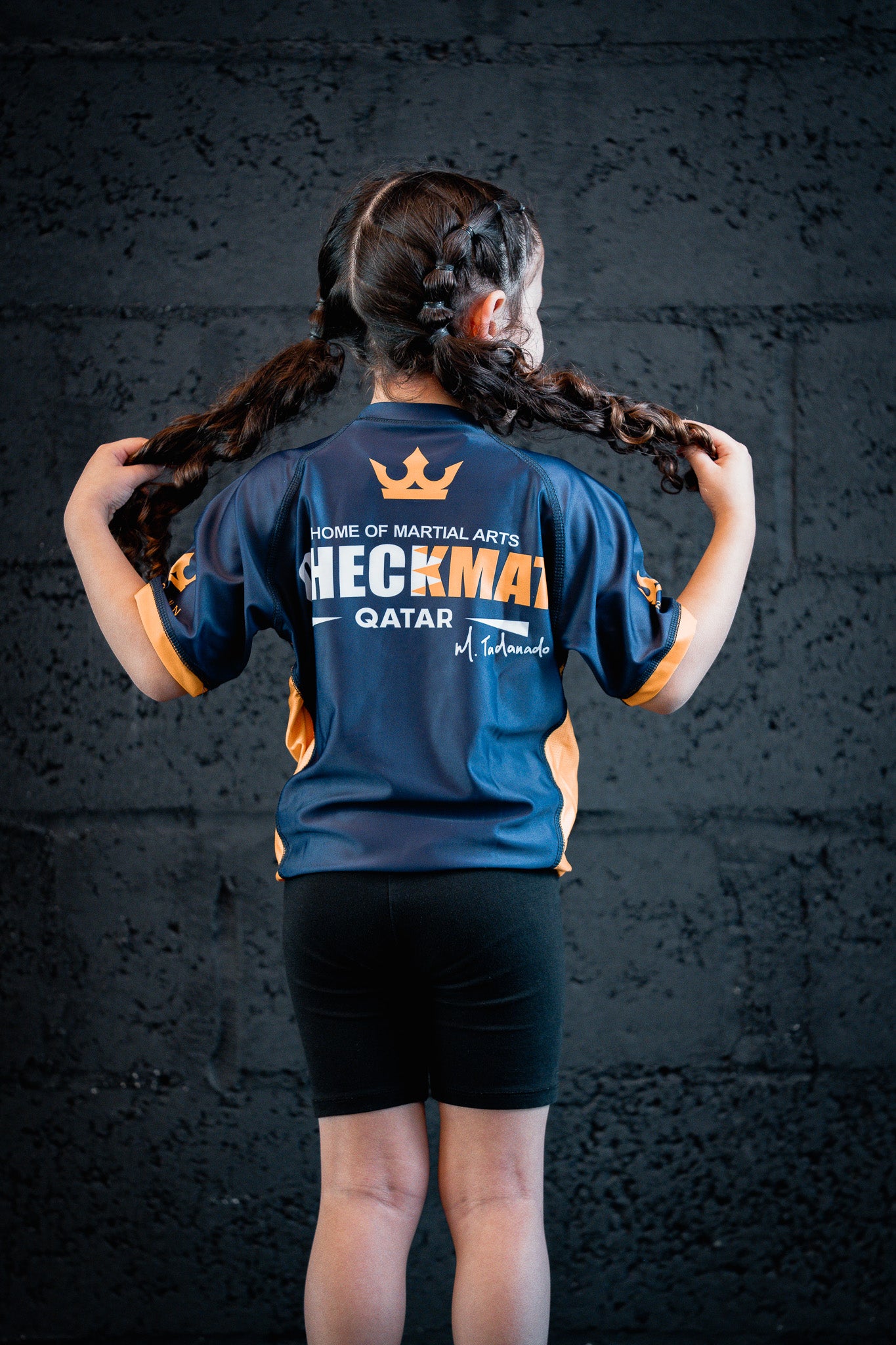 CHECKMAT KIDS- Rashguard navy blue – Made for Champions