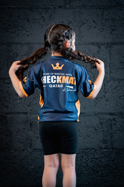 CHECKMAT KIDS- Rashguard navy blue – Made for Champions