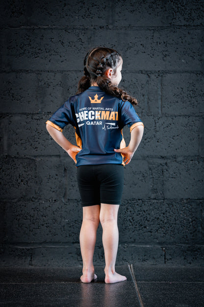 CHECKMAT KIDS- Rashguard navy blue – Made for Champions