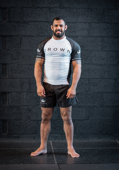 CHECKMAT Rashguard White Rank – Made for Champions