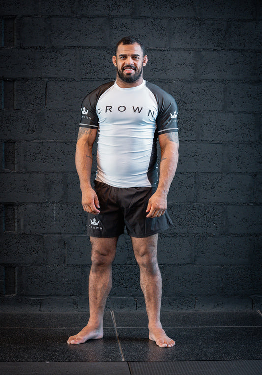 CHECKMAT Rashguard White Rank – Made for Champions