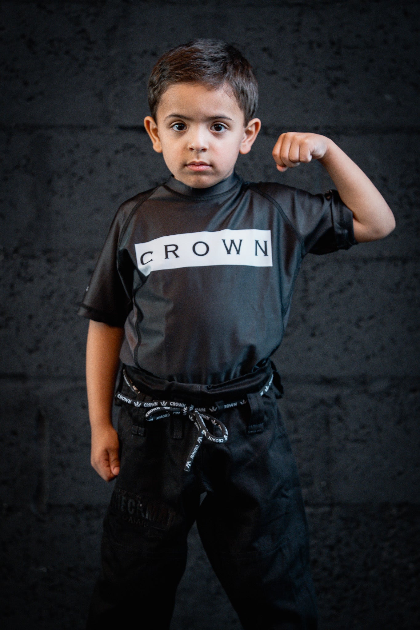 CHECKMAT KIDS -Rashguard Black Rank – Made for Champions