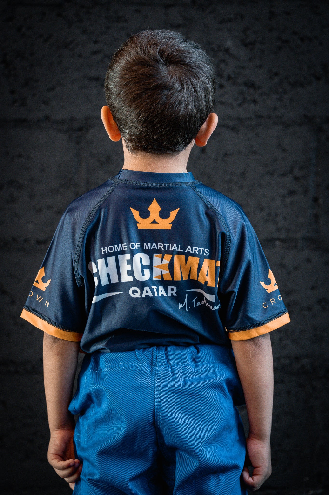 CHECKMAT KIDS- Rashguard navy blue – Made for Champions