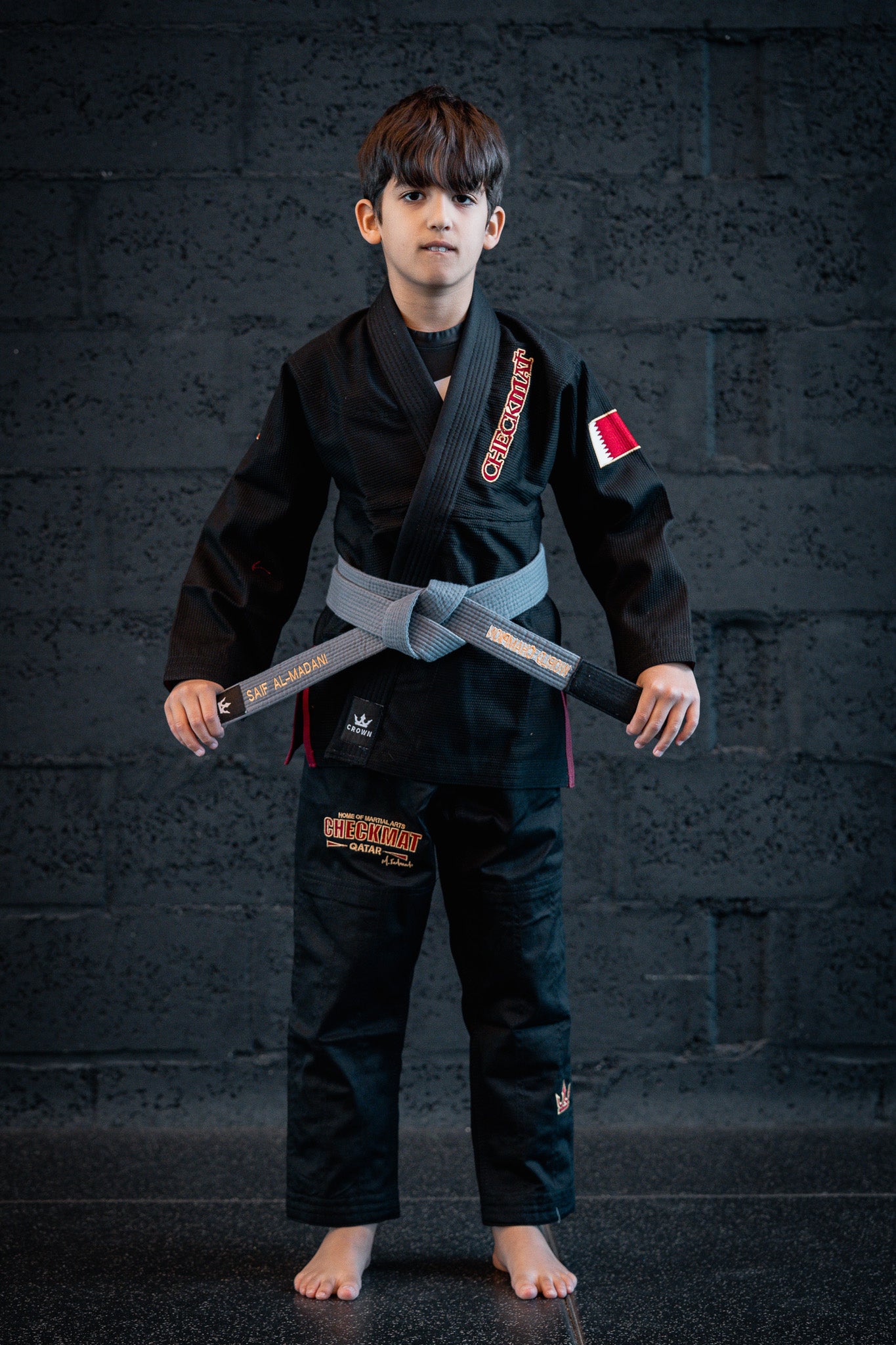 KIDS CHECKMAT GI- BLACK AND RED