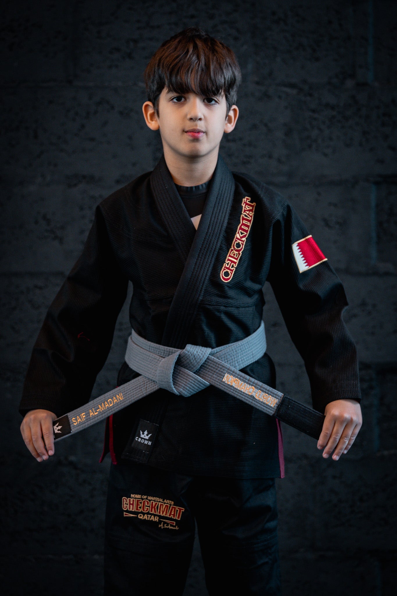 KIDS CHECKMAT GI- BLACK AND RED