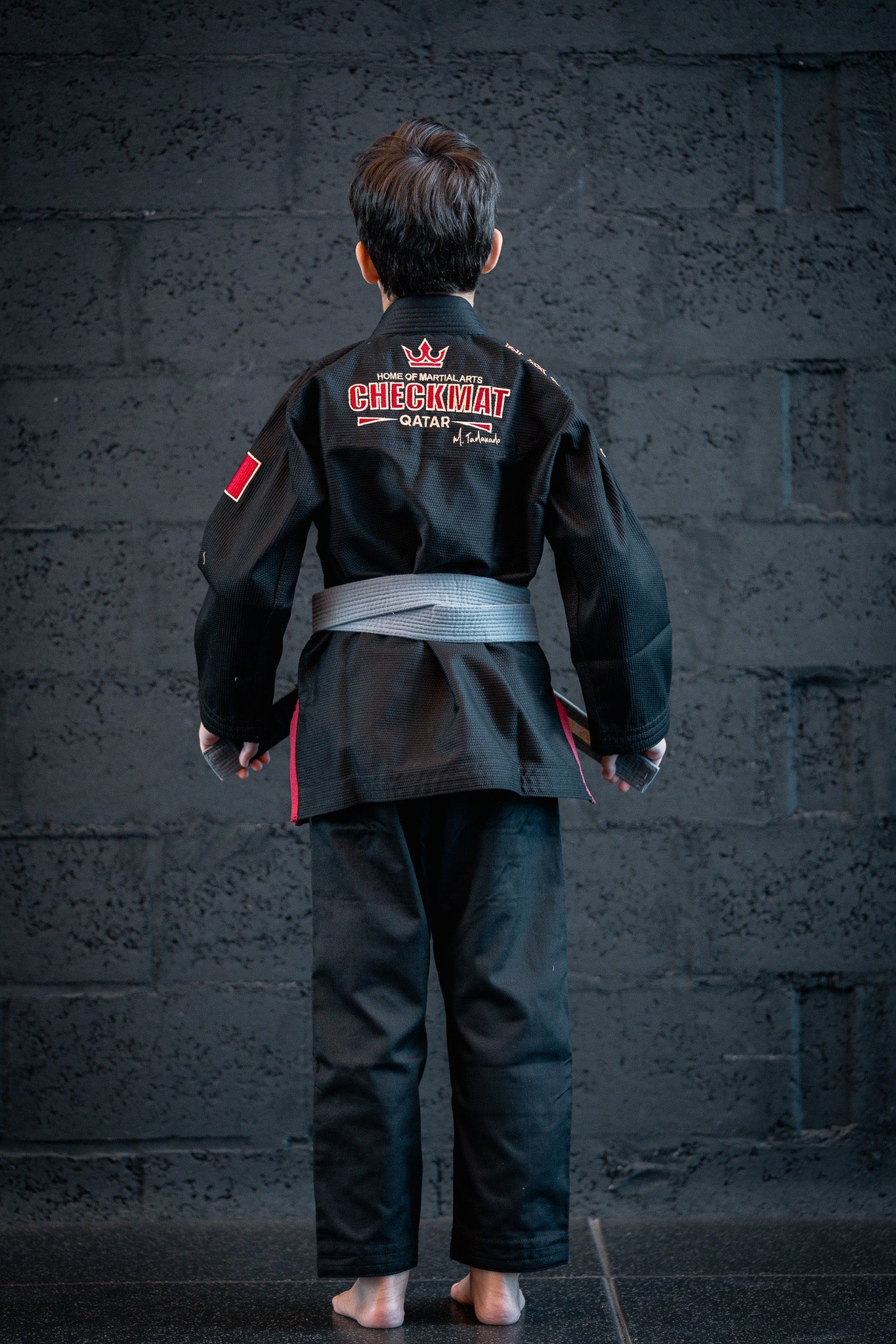 KIDS CHECKMAT GI- BLACK AND RED