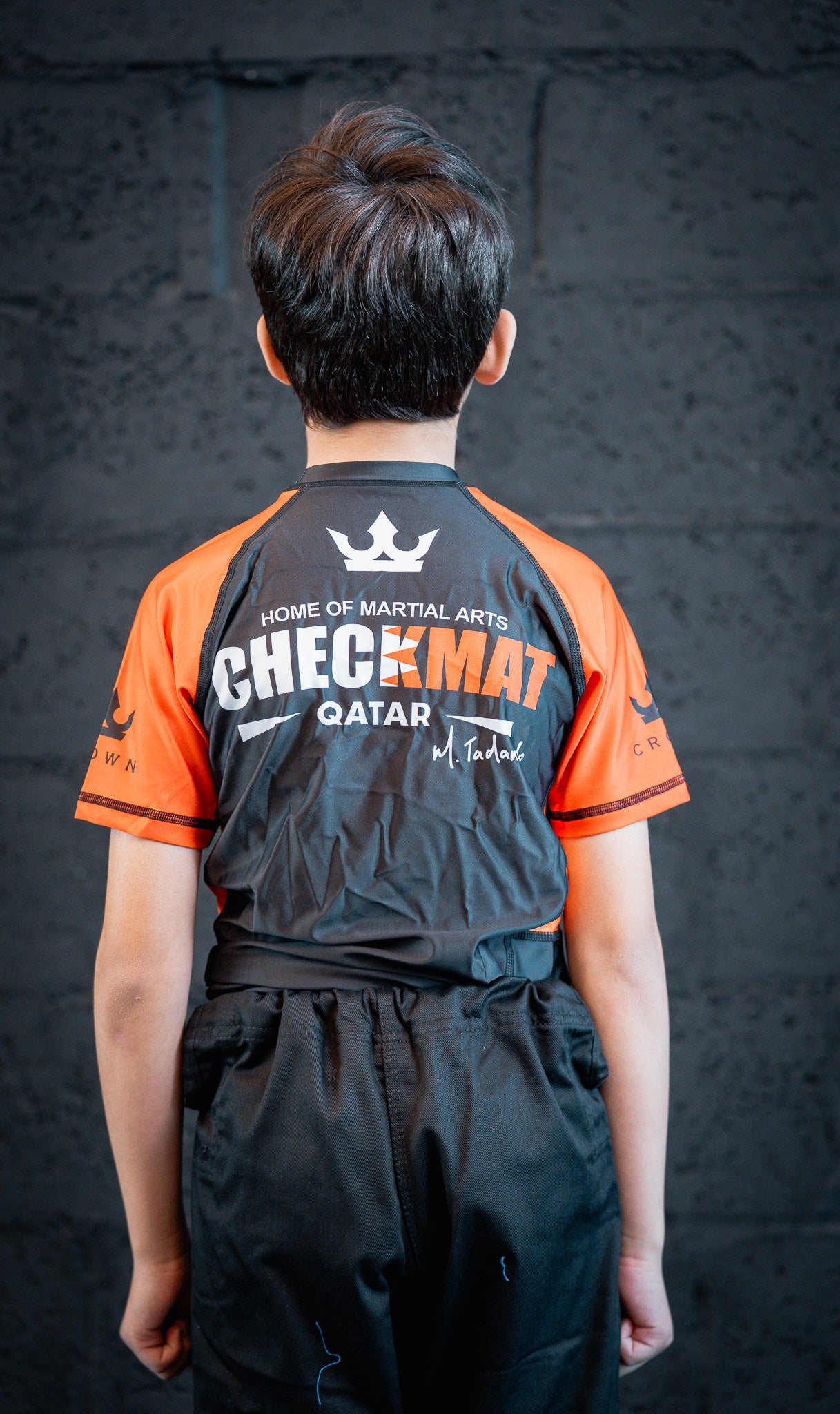 CHECKMAT KIDS -Rashguard orange Rank – Made for Champions