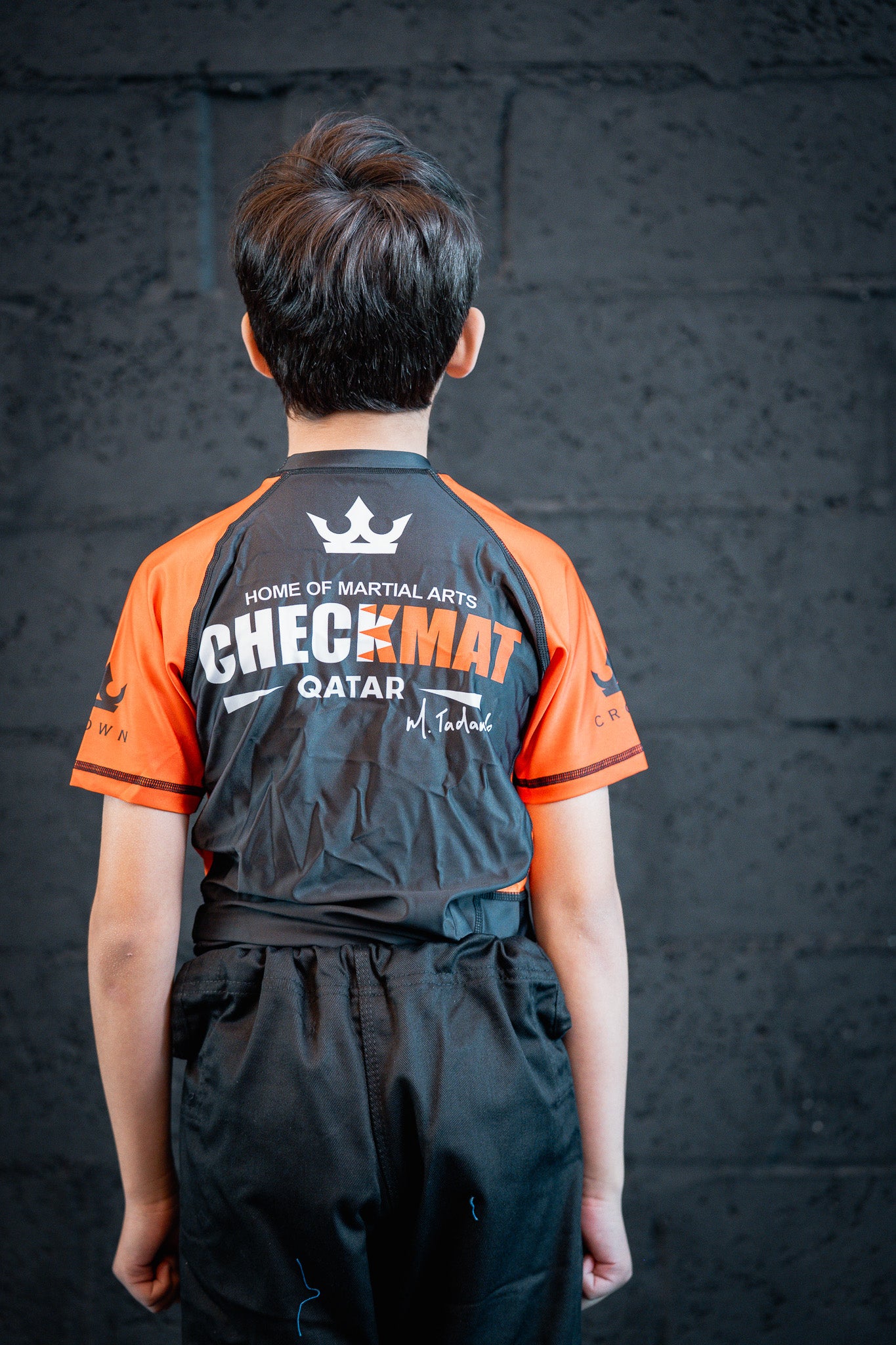 CHECKMAT KIDS -Rashguard orange Rank – Made for Champions