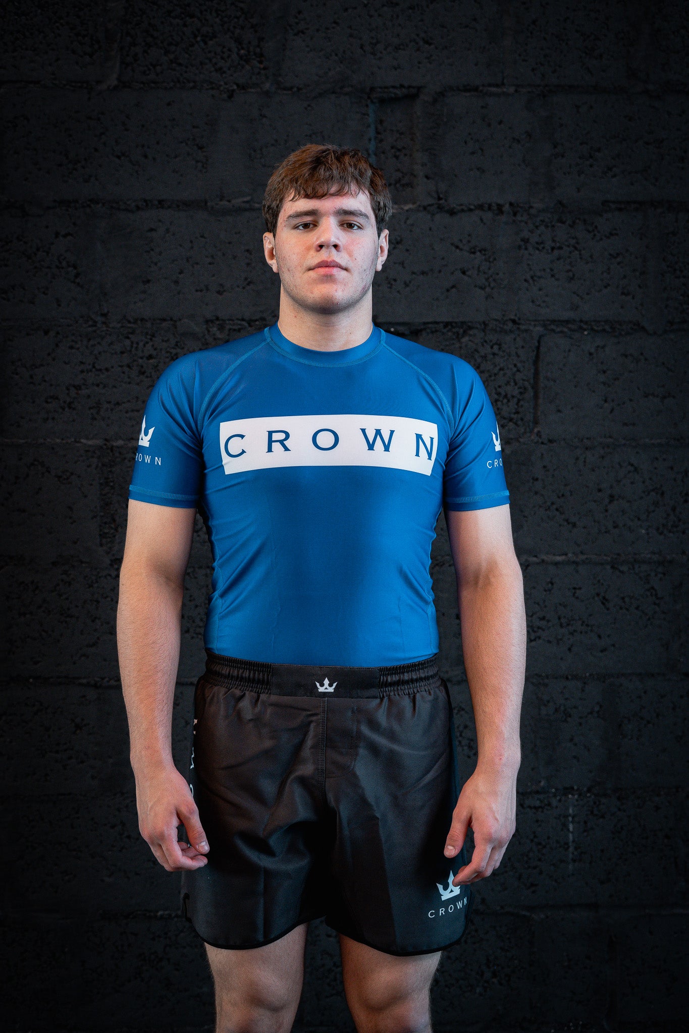 CROWN- Rashguard blue Rank  – Made for Champions