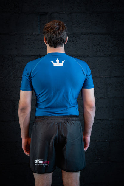 CROWN- Rashguard blue Rank  – Made for Champions