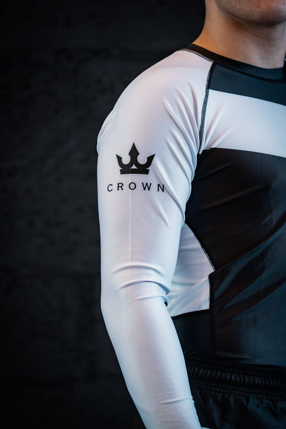 CROWN Rashguard black Rank long sleeve – Made for Champions