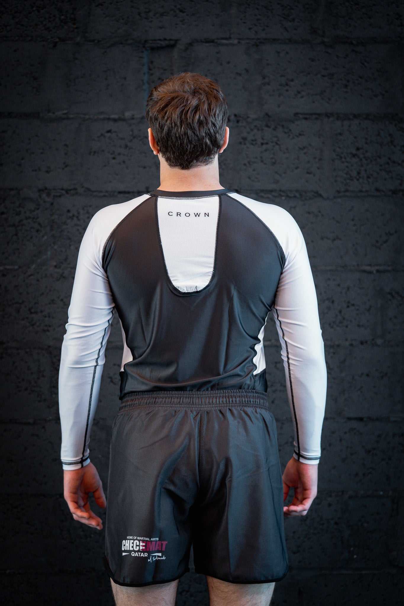 CROWN Rashguard black Rank long sleeve – Made for Champions
