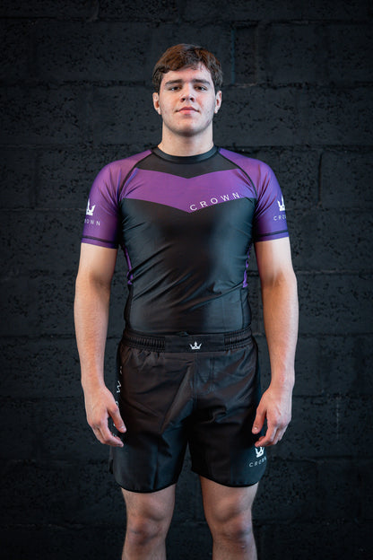 CROWN Rashguard Purple Rank – Made for Champions