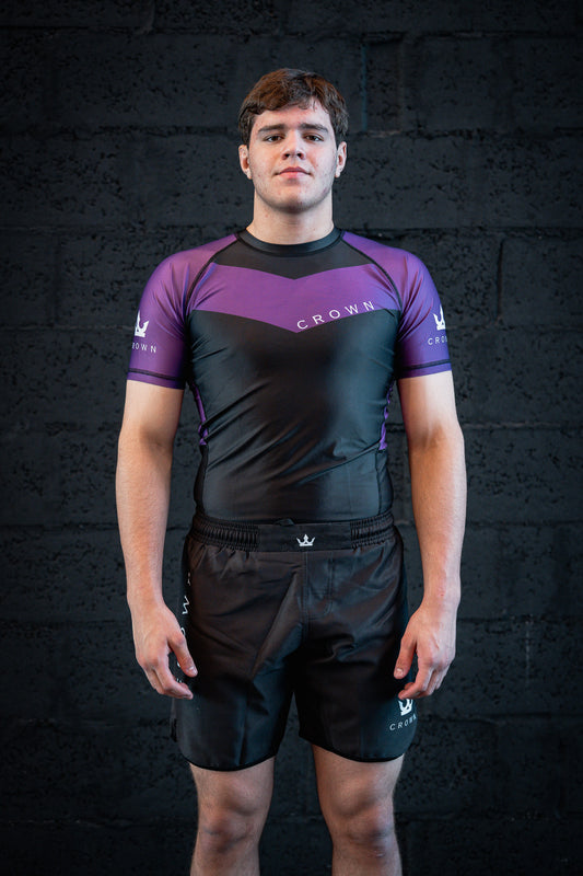 CROWN Rashguard Purple Rank – Made for Champions