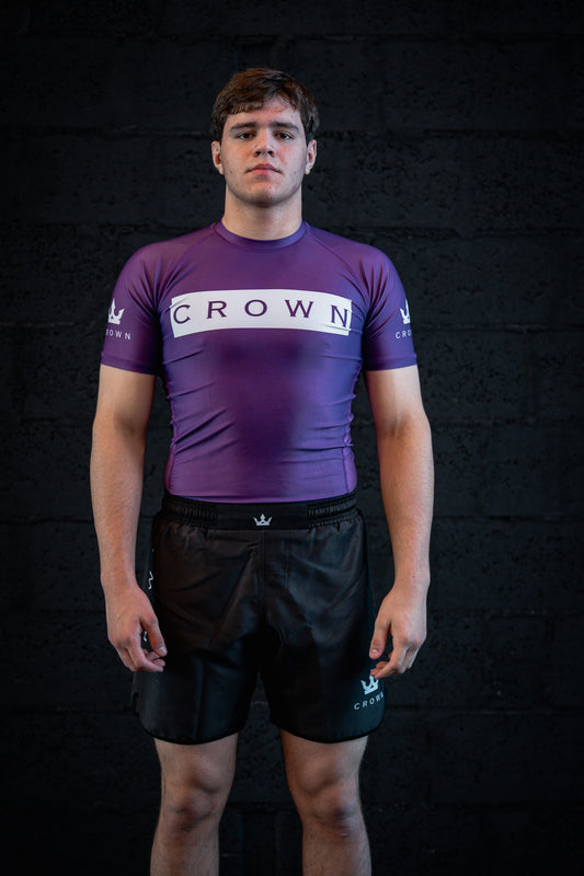 CROWN- Rashguard purple Rank  – Made for Champions