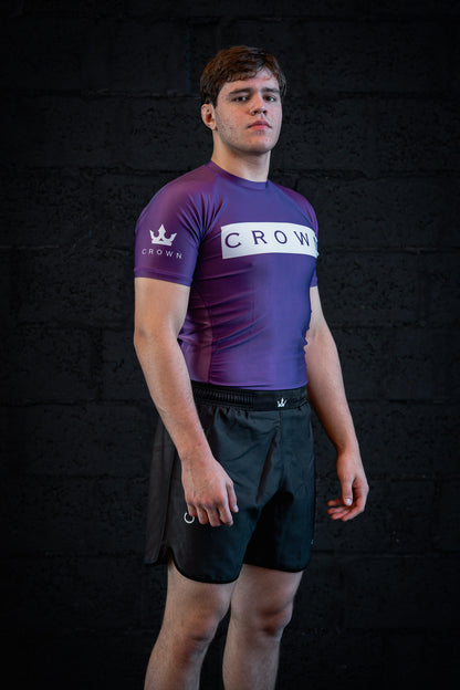 CROWN- Rashguard purple Rank  – Made for Champions