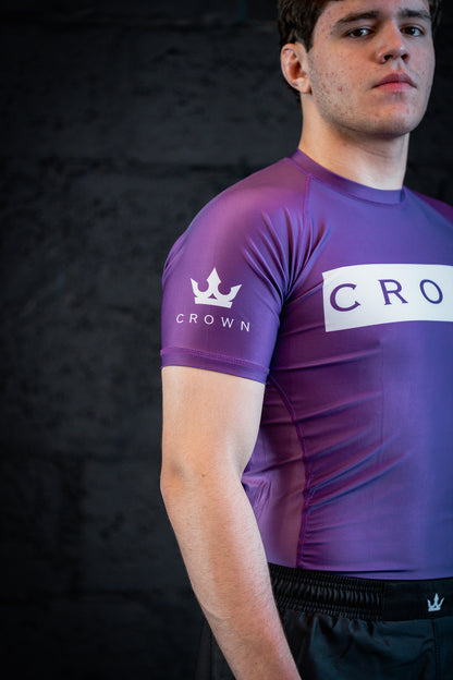 CROWN- Rashguard purple Rank  – Made for Champions