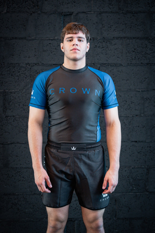 CHECKMAT Rashguard Blue Rank – Made for Champions