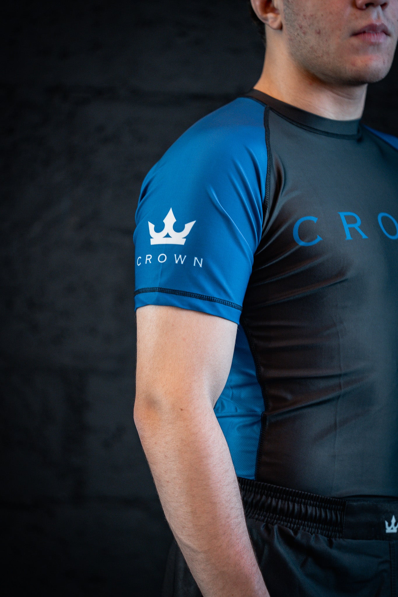 CHECKMAT Rashguard Blue Rank – Made for Champions