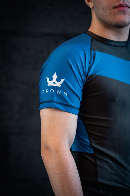 CROWN Rashguard Blue Rank – Made for Champions