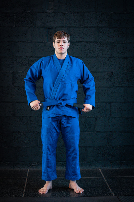 CHECKMAT- The Apex Gi – Checkmat Edition - Blue on Blue