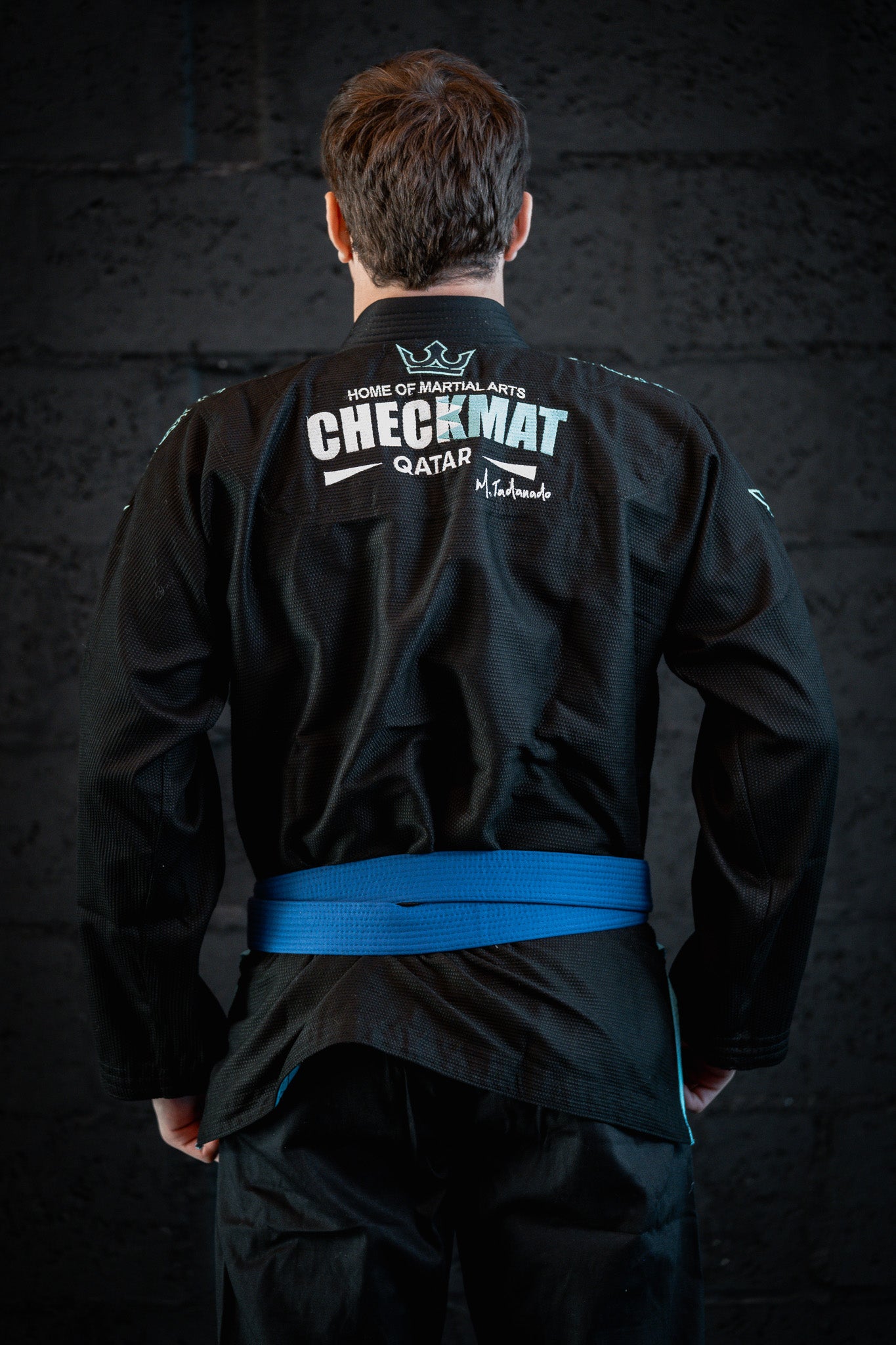 CHECKMAT- The Forge Gi – Base Edition - Cyan on Balck
