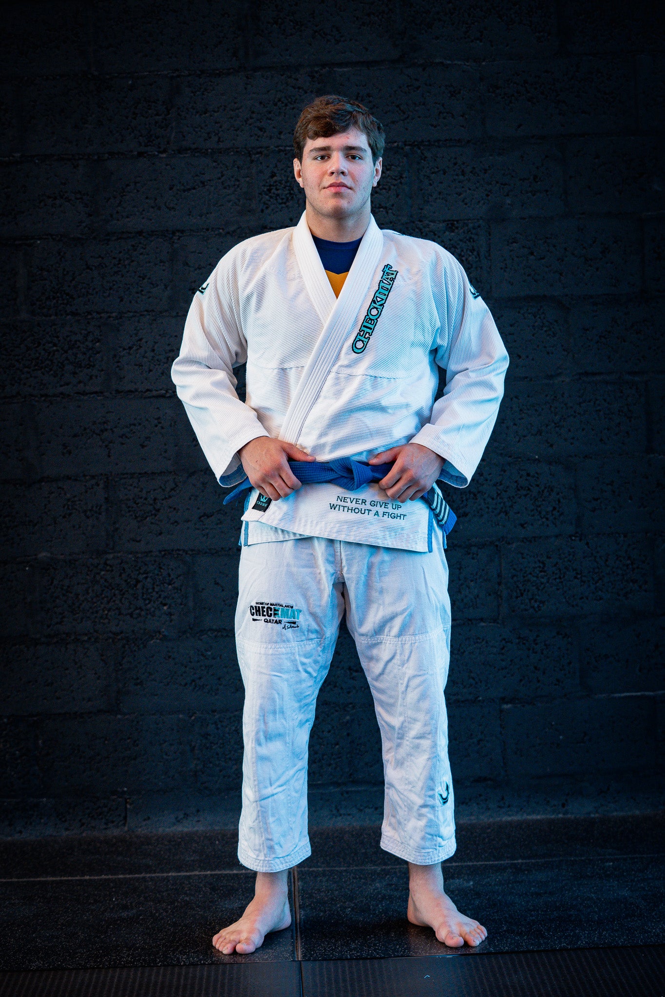 THE APEX CHECKMAT GI- White and sky blue