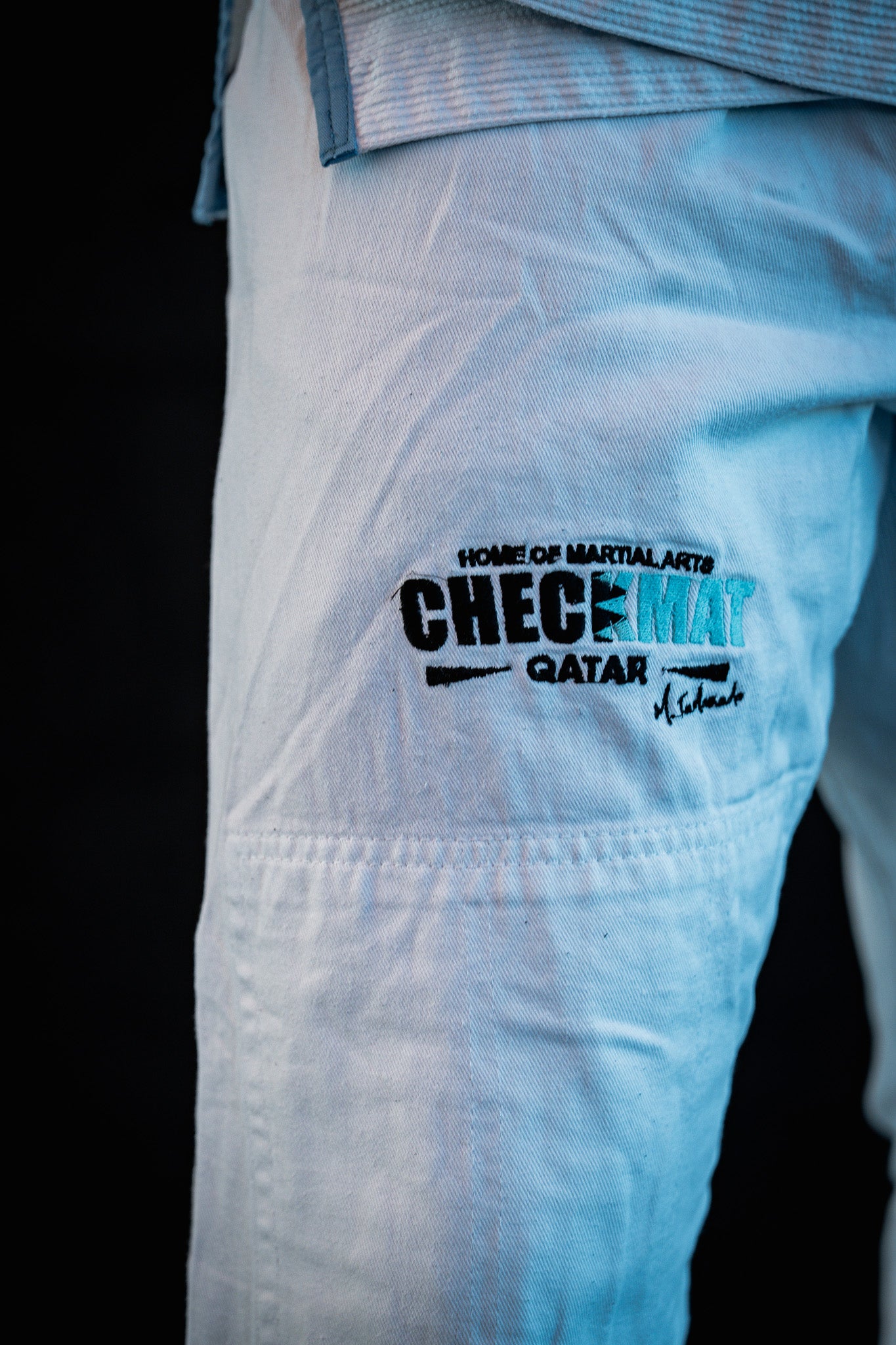 THE APEX CHECKMAT GI- White and sky blue