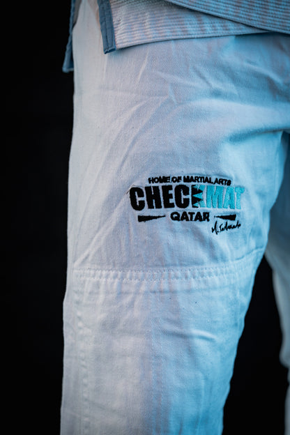 THE APEX CHECKMAT GI- White and sky blue