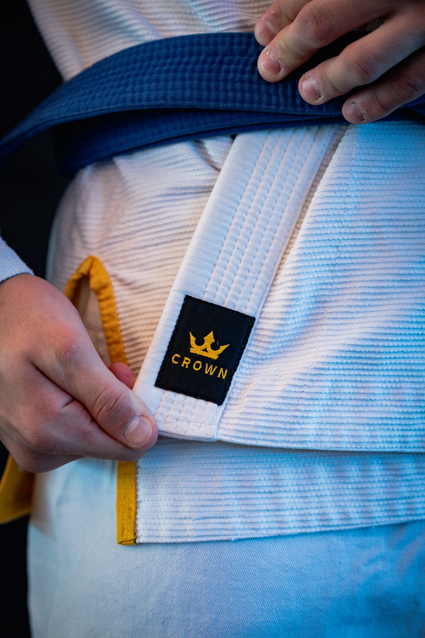 The Ember Checkmat Gi-  Yellow on White