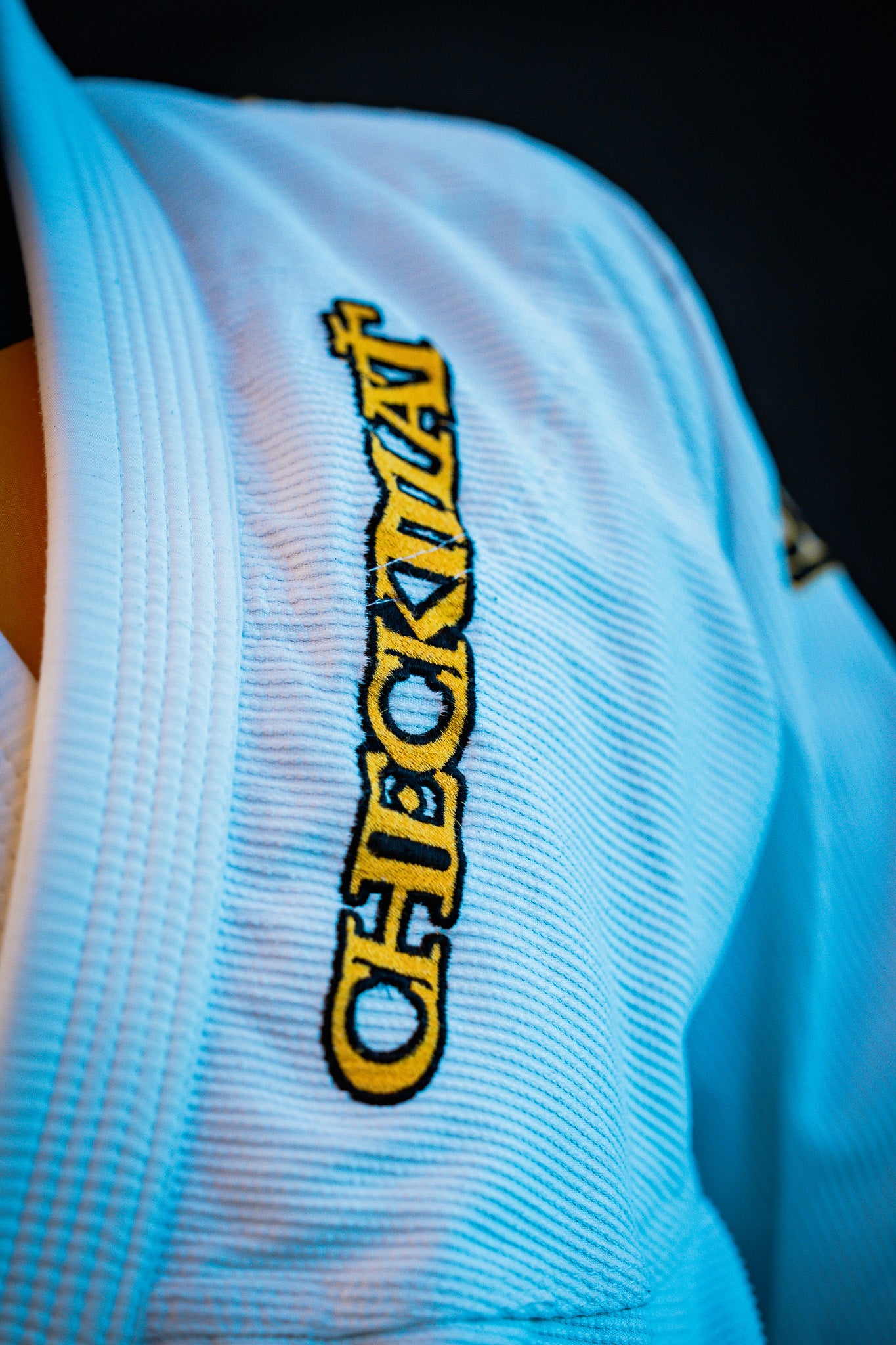 The Ember Checkmat Gi-  Yellow on White