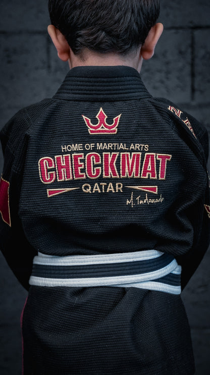 CHECKMAT BLACK AND RED KIDS